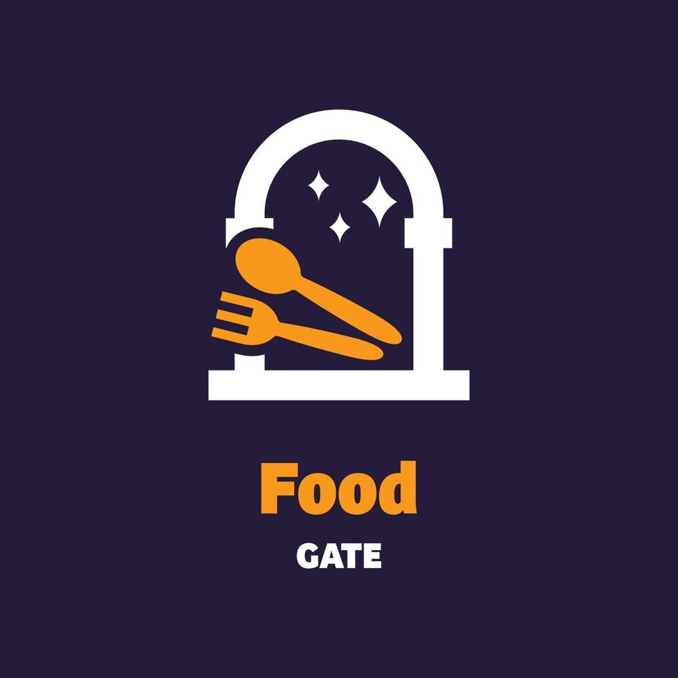 food gate logotyp vektor