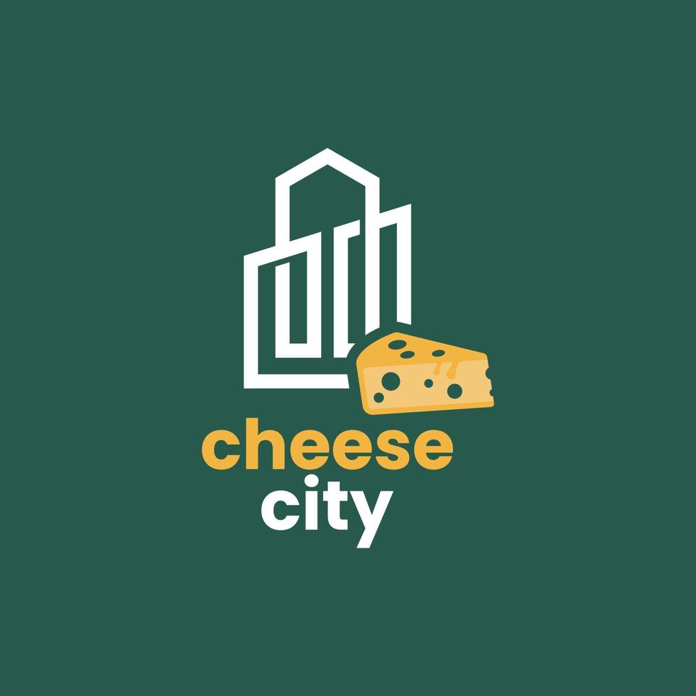 City-Käse-Logo vektor