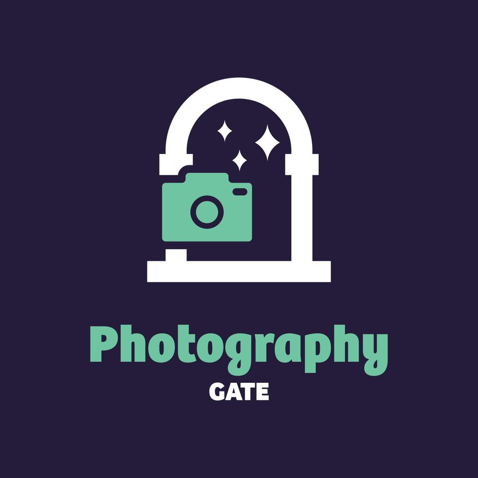 fotografi gate logotyp vektor