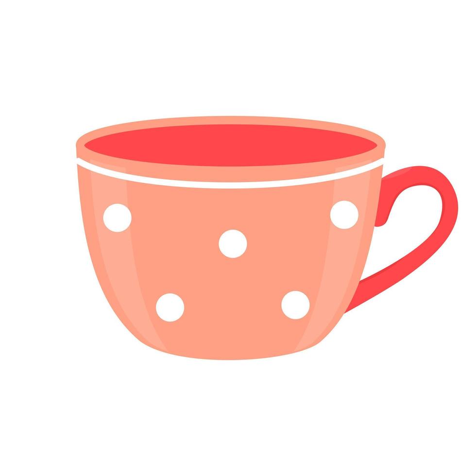 Kaffeeset oder Teeset. Teezubehör in der Küche. Vektor-Cartoon-Illustration vektor
