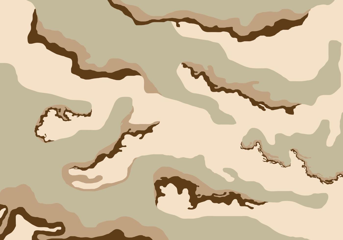 Camouflage-Soldaten-Musterdesign, Camouflage-Uniform-Wüstendruck-Kleidungsarmee-Soldaten-Braunmuster-Designhintergrund-Vektorillustration vektor