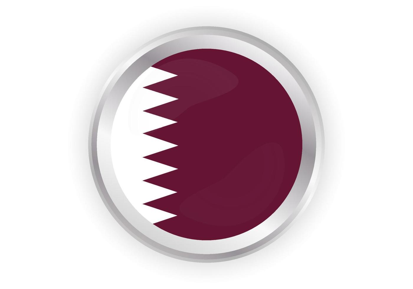 penselmålad qatar flagga handritad stil illustration med en grunge effekt och akvarell. vektor