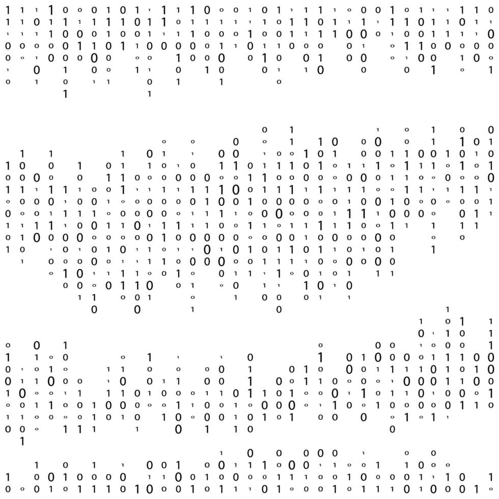 abstrakter Matrixhintergrund. binärer Computercode. Kodierung. Hacker-Konzept. Vektor-Hintergrund-Illustration vektor