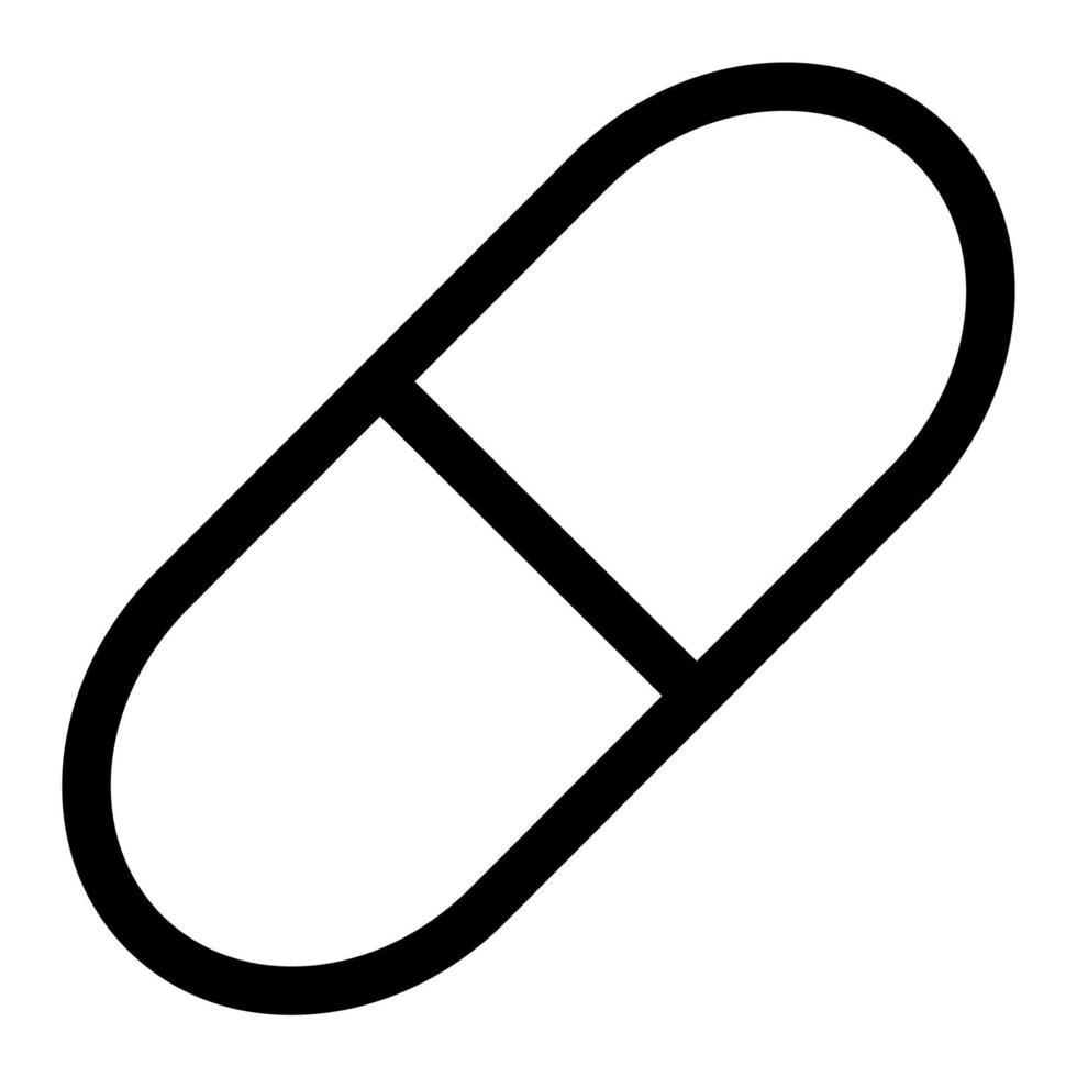 Kapsel, Medizin, Pille, Tablet-Symbol auf weißem Hintergrund. Vektor-Illustration. vektor