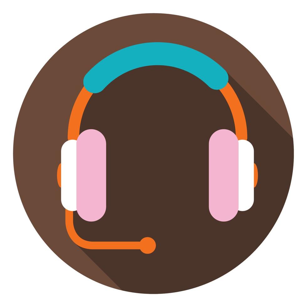 kopfhörer oder headset-symbol-vektorillustration. vektor