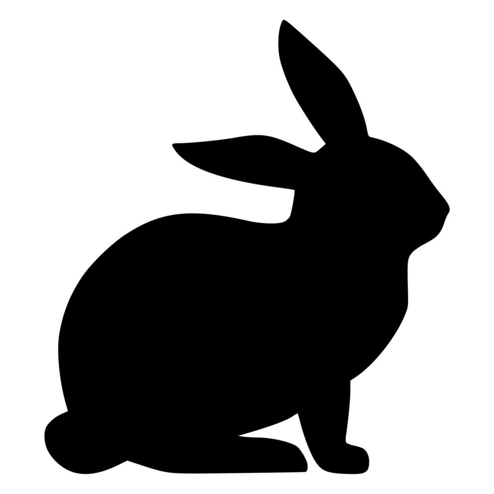 kanin ikon på en vit bakgrund. vektor kanin tecken symbol för webb och mobil app. eps 10.