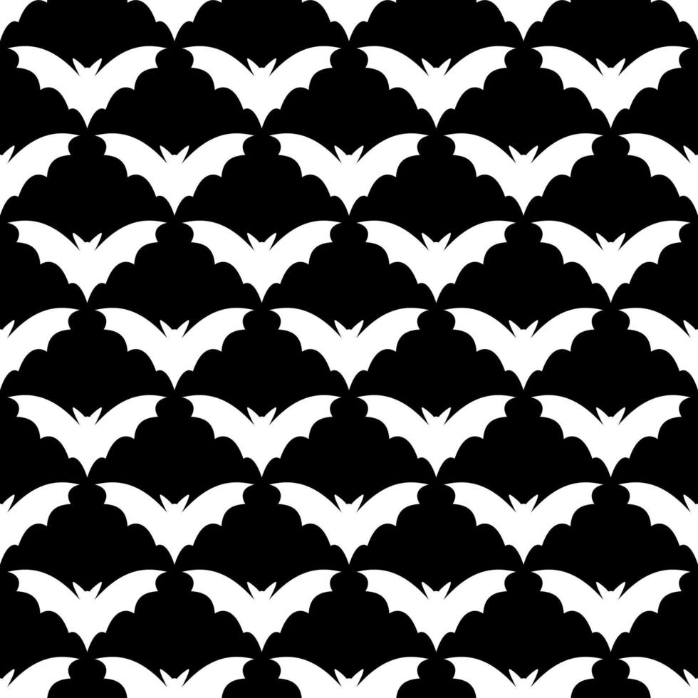 bat seamless mönster. bat - vektor logotyp, platt illustration isolera. chiroptera, flygande däggdjur. halloween designelement