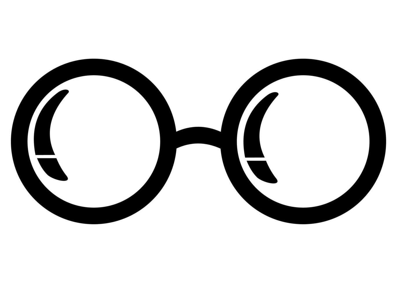 Brillensymbol auf weißem Hintergrund. Illustration isoliertes Vektorzeichensymbol. vektor