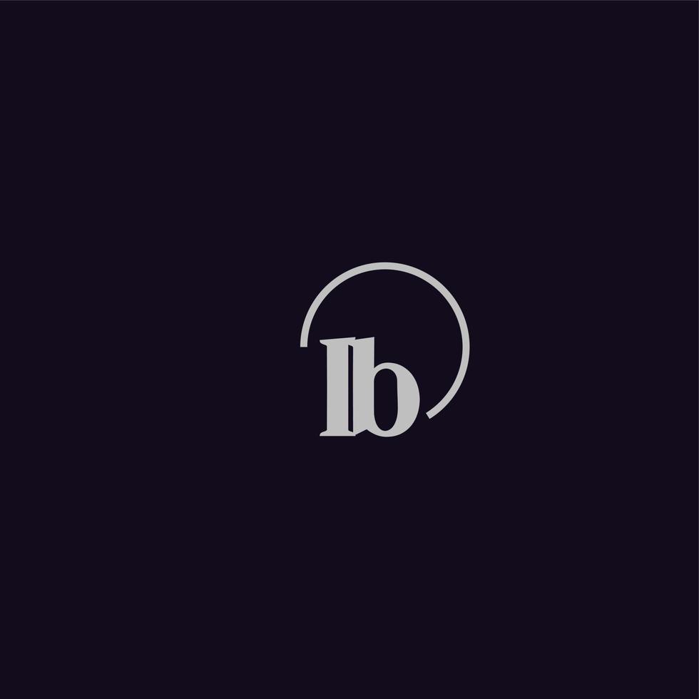 ib initials logotyp monogram vektor