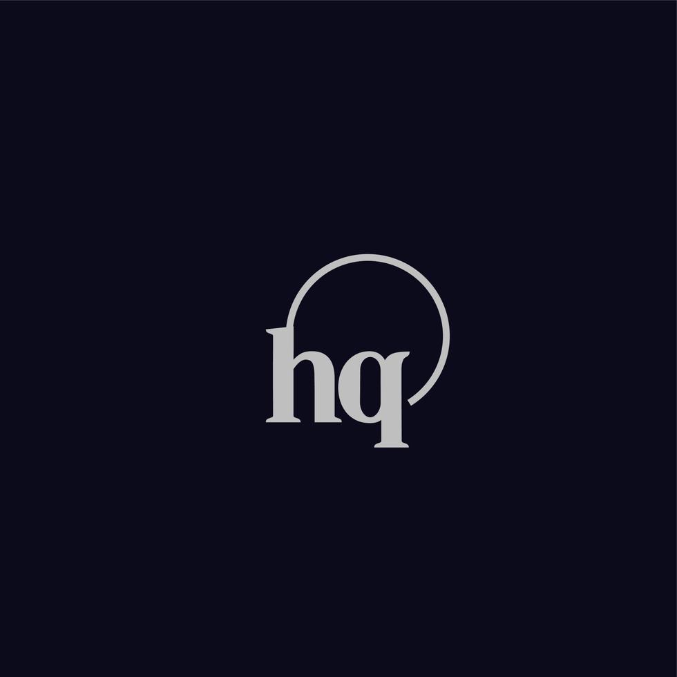 hq-Initialen-Logo-Monogramm vektor