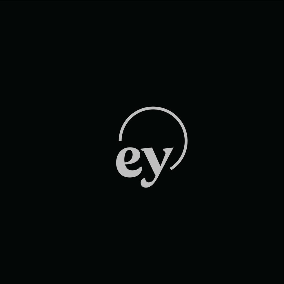 ey initialer logotyp monogram vektor