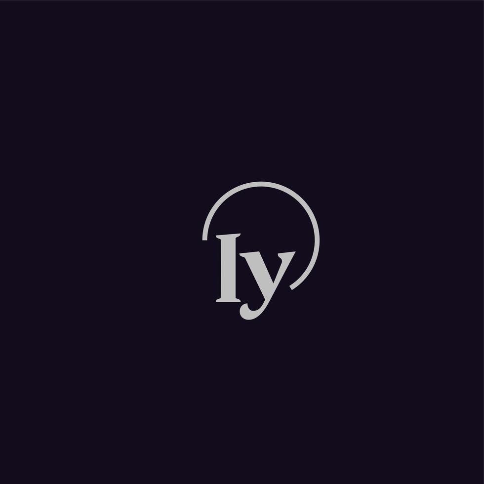 iy-Initialen-Logo-Monogramm vektor