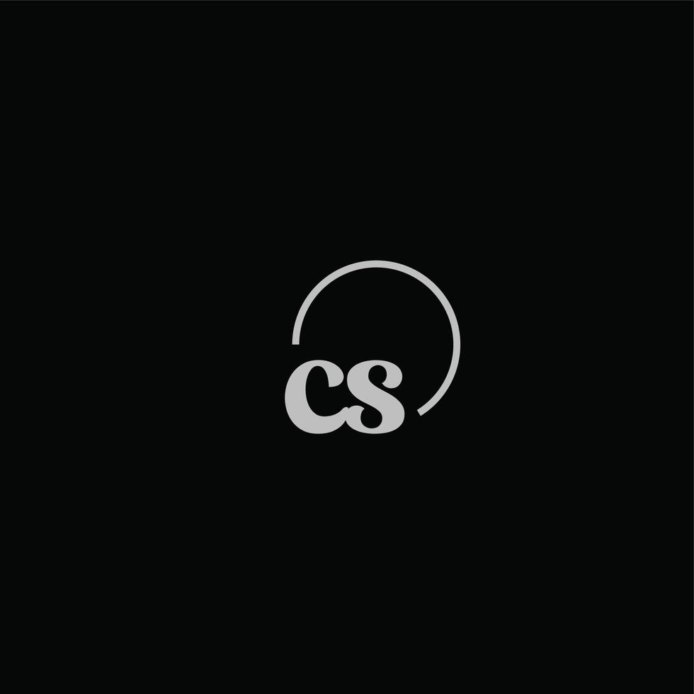 cs initialer logotyp monogram vektor