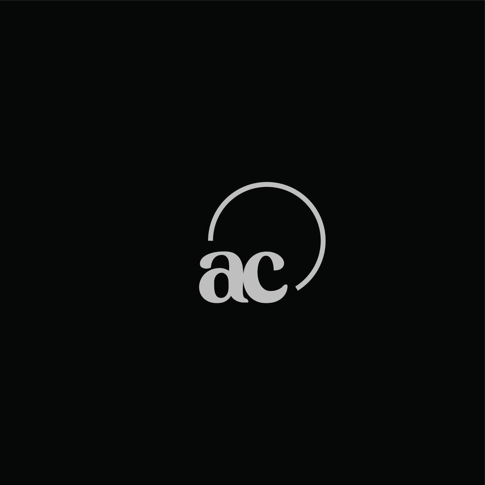 ac initials logotyp monogram vektor