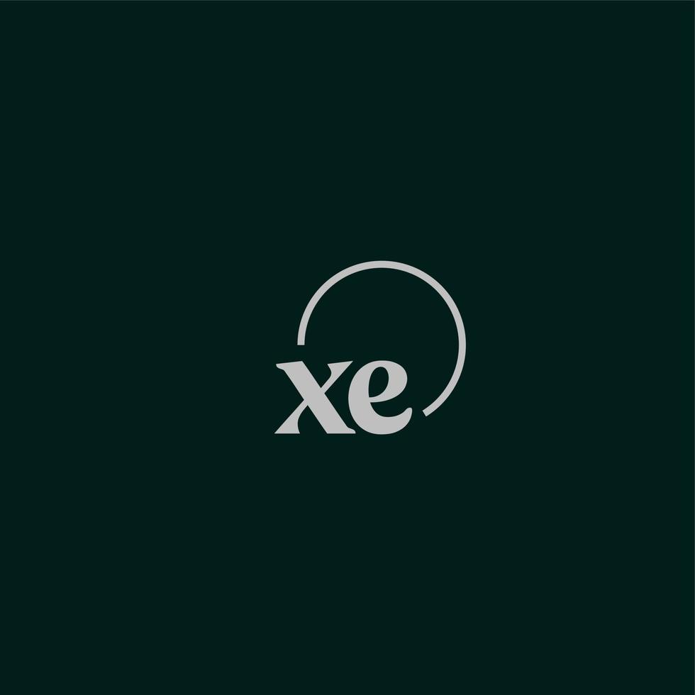 xe initialer logotyp monogram vektor