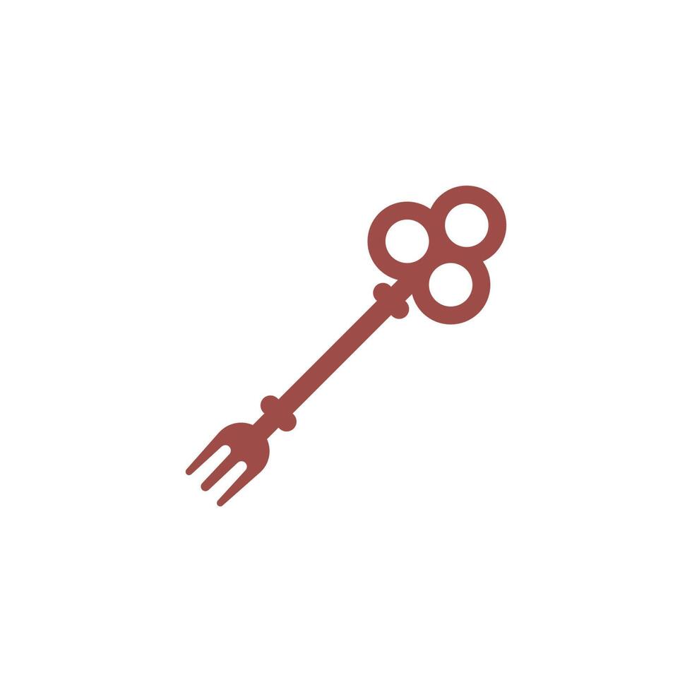 schlüssel und koch logo konzept design illustration vektor