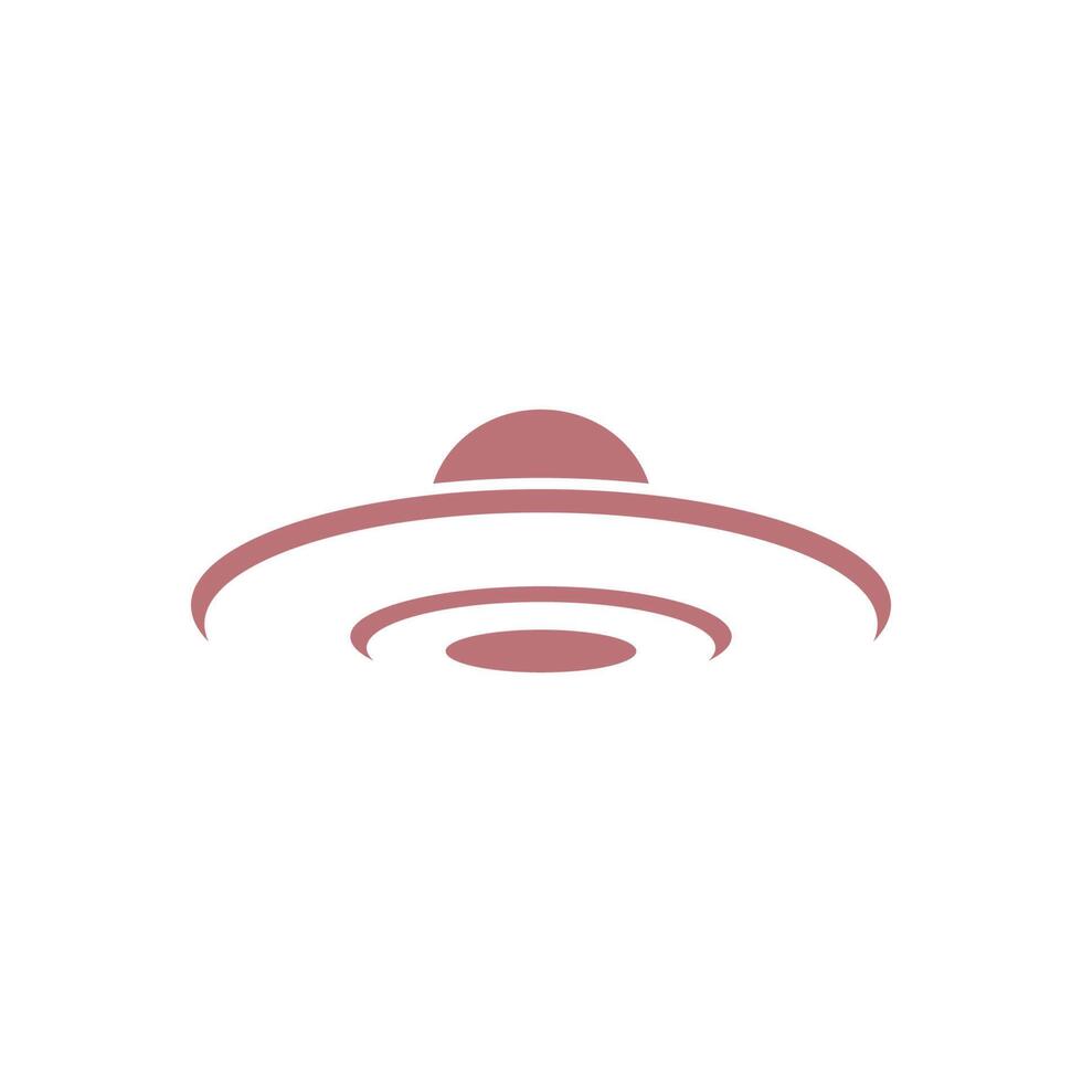 ufo logotyp ikon design illustration mall vektor