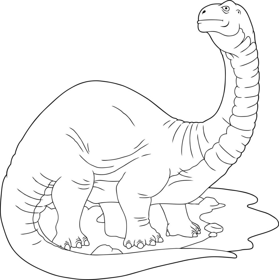 prähistorischer Dinosaurier Brachiosaurus vektor