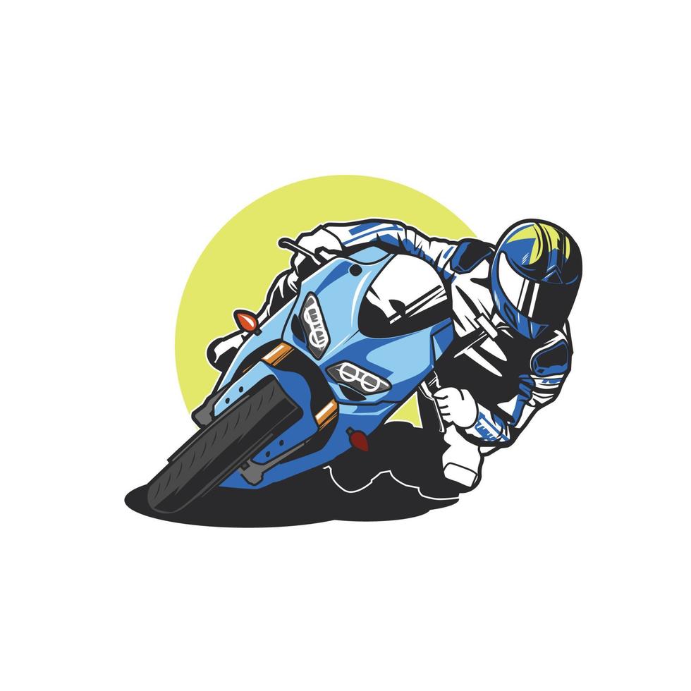 Reiten Motorrad-Vektor-Illustration-design vektor