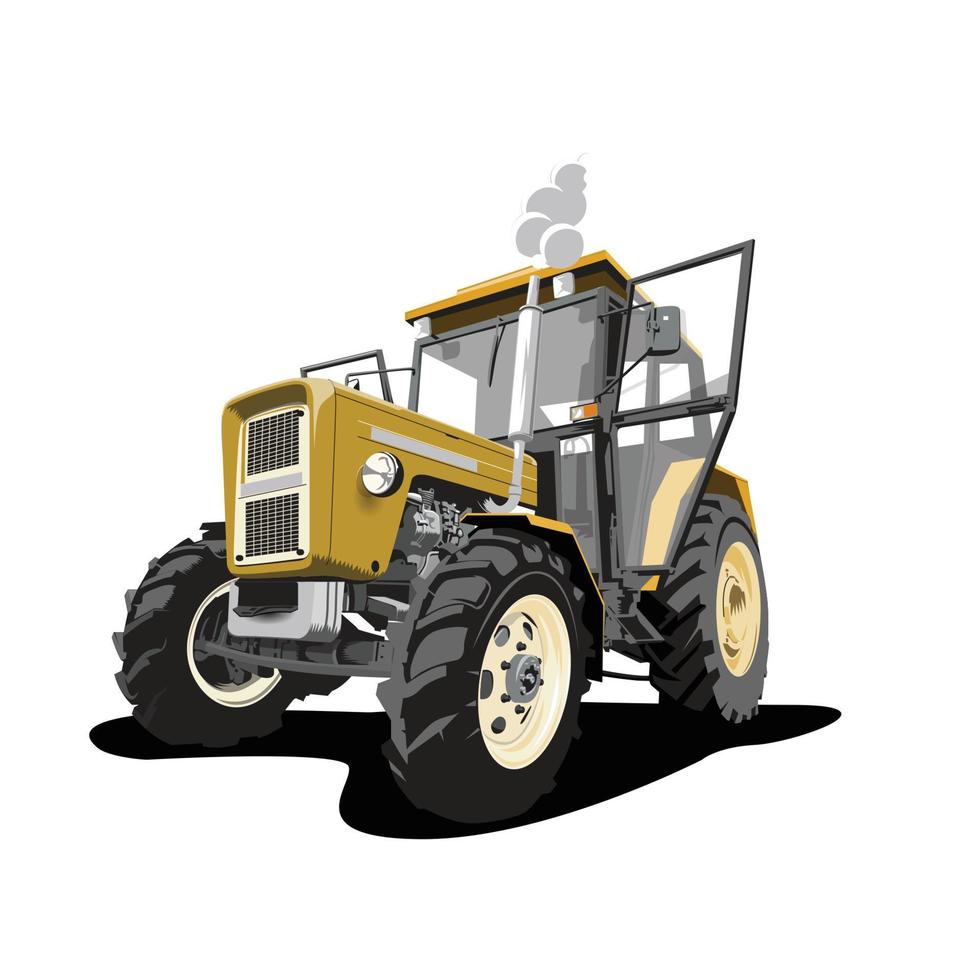 Tracktor-Farm-Vektor-Illustration-Design vektor