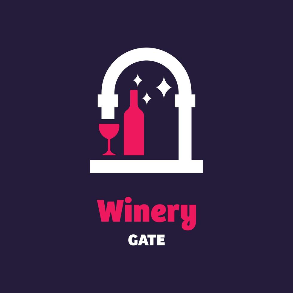 Weingut-Gate-Logo vektor