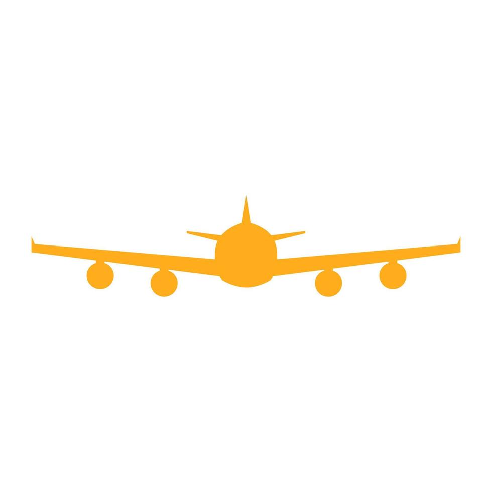Flugzeug auf weißem Hintergrund dargestellt vektor