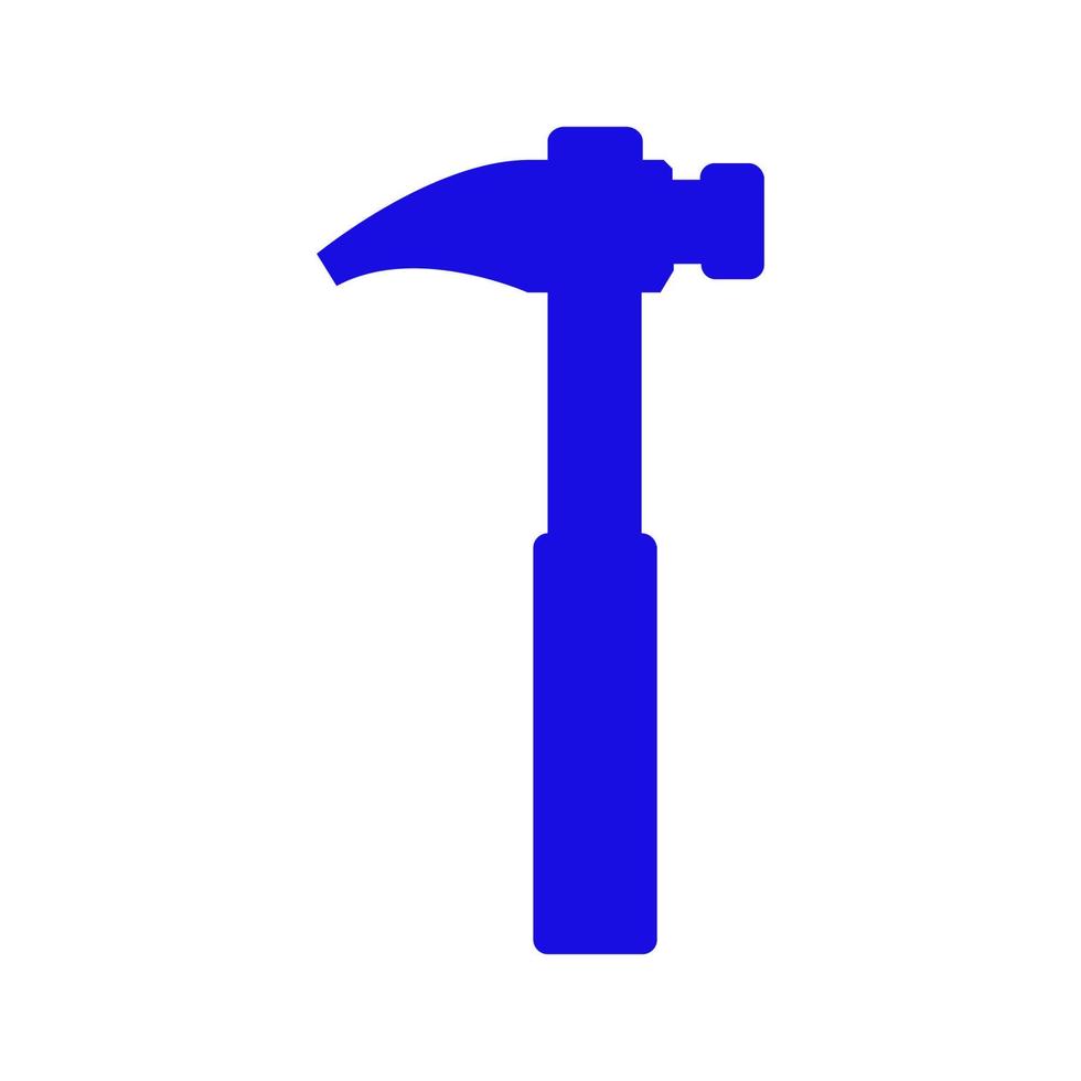 hammare illustrerad på en vit bakgrund vektor