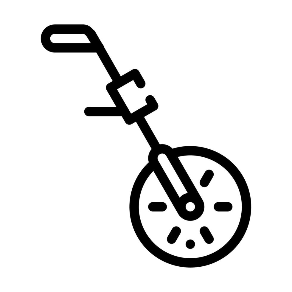 Odometrie Ausrüstung Linie Symbol Vektor Illustration schwarz