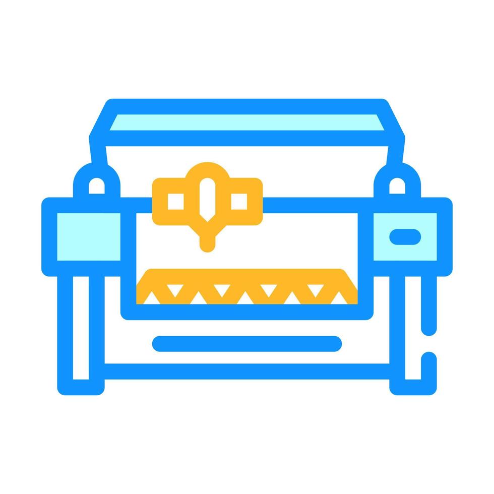 Farbsymbol-Vektorillustration für Lasergravur und Schneidemaschine vektor