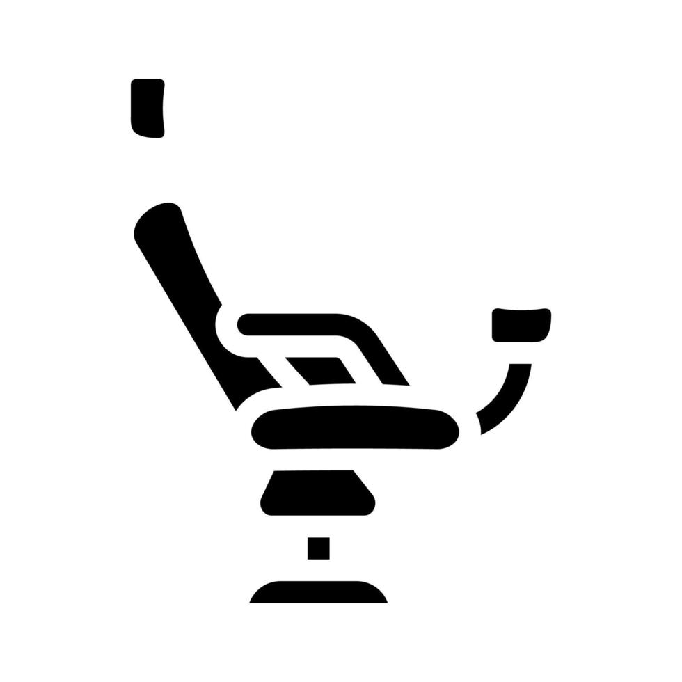 Gynäkologischer Stuhl Glyph Symbol Vektor Illustration Zeichen