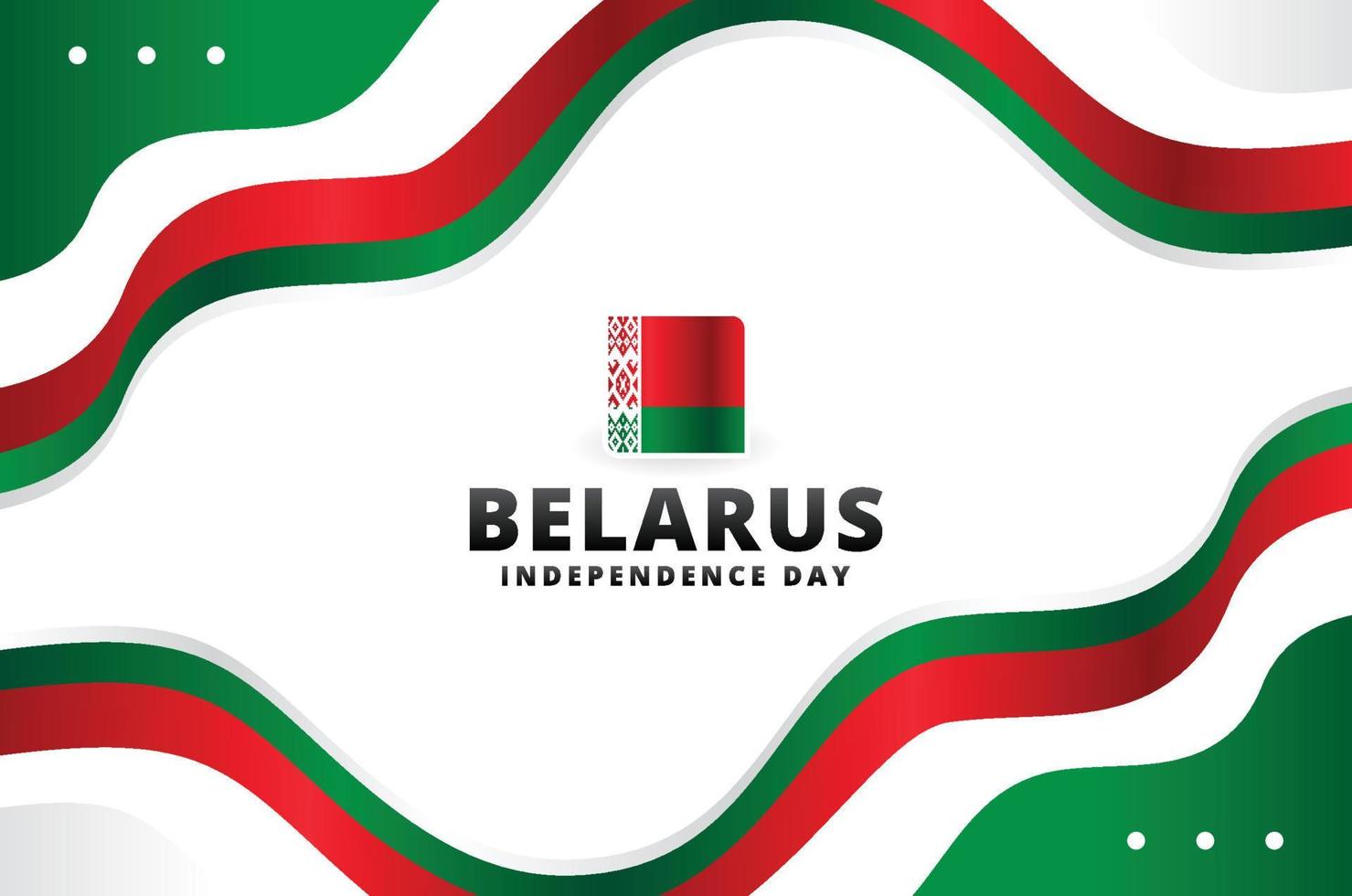 vitryssland självständighetsdagen design bakgrund för internationella ögonblick vektor