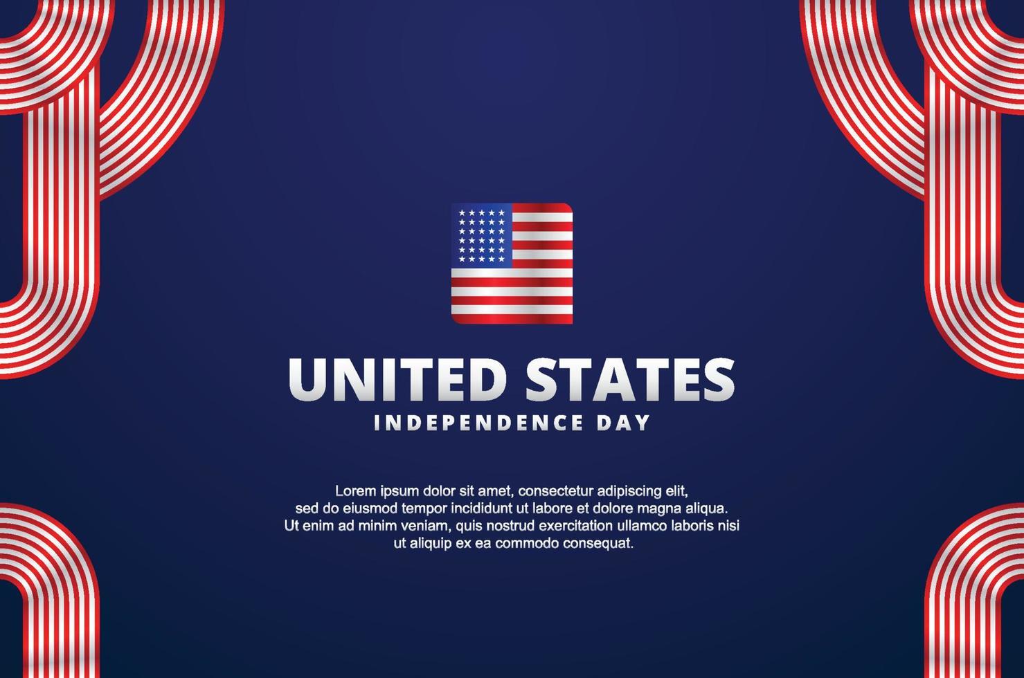 Förenta statens självständighetsdag vektor