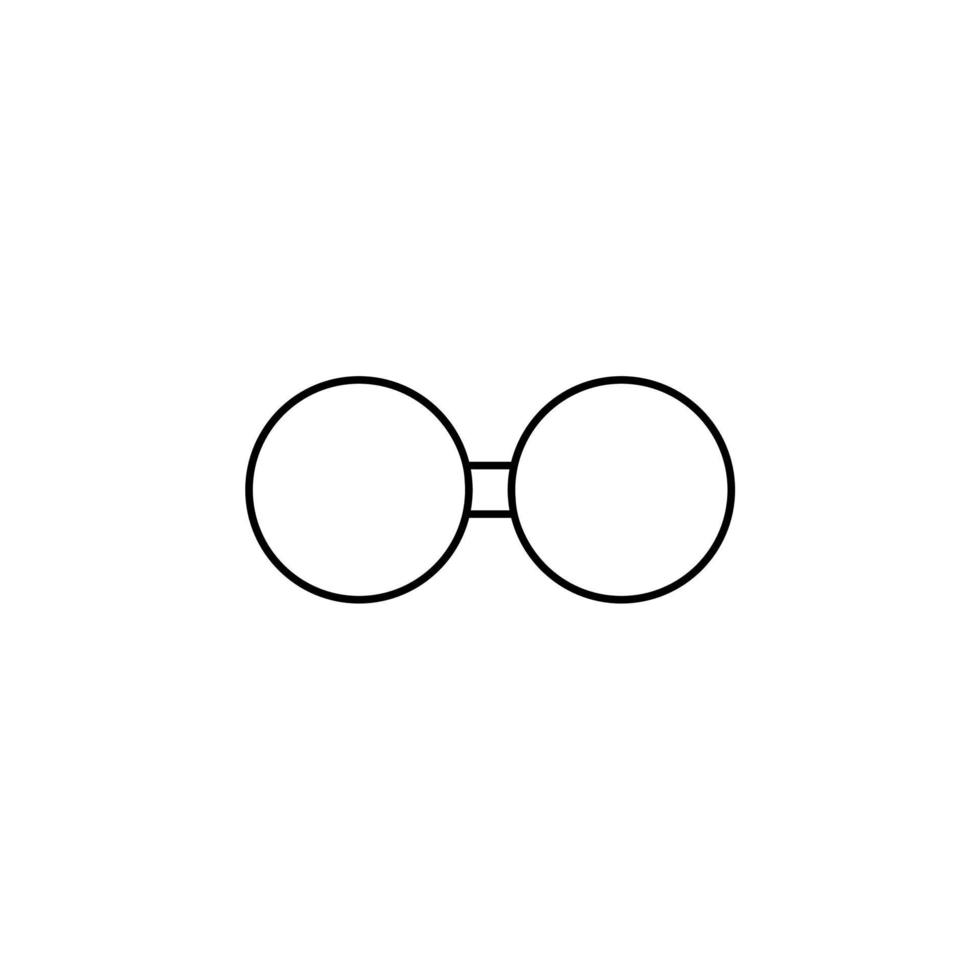 Brille, Sonnenbrille, Brille, Brille dünne Linie Symbol Vektor Illustration Logo Vorlage. für viele Zwecke geeignet.