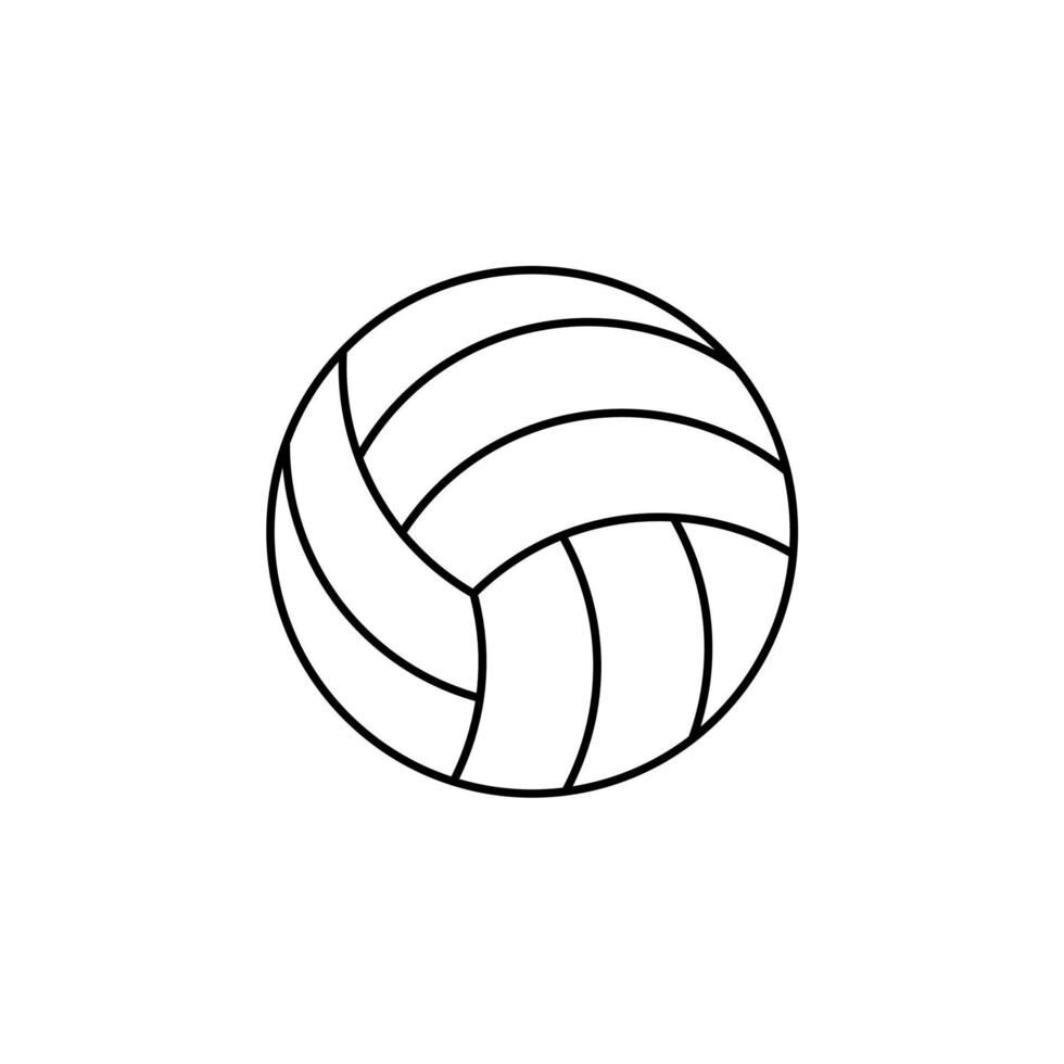 volleyboll tunn linje ikon vektor illustration logotyp mall. lämplig för många ändamål.