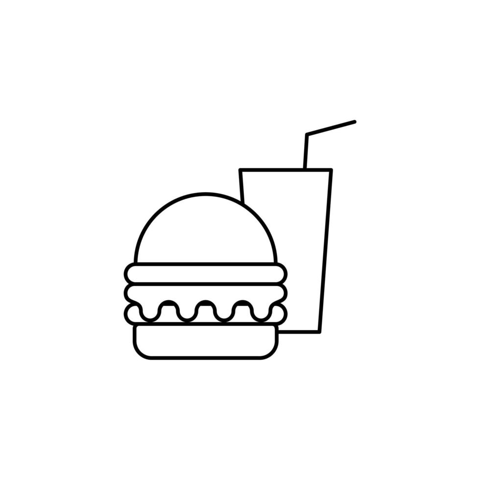 Restaurant, Essen, Küche dünne Linie Symbol Vektor Illustration Logo Vorlage. für viele Zwecke geeignet.