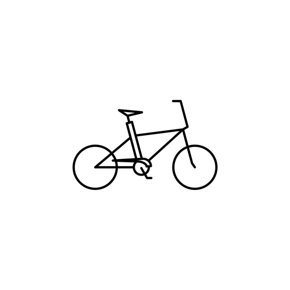 Fahrrad, Fahrrad dünne Linie Symbol Vektor Illustration Logo Vorlage. für viele Zwecke geeignet.