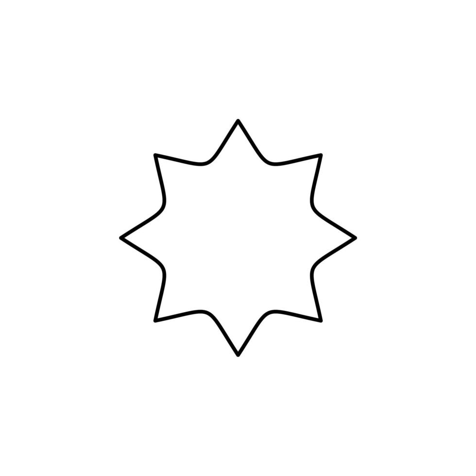 Sterne, Nacht dünne Linie Symbol Vektor Illustration Logo Vorlage. für viele Zwecke geeignet.