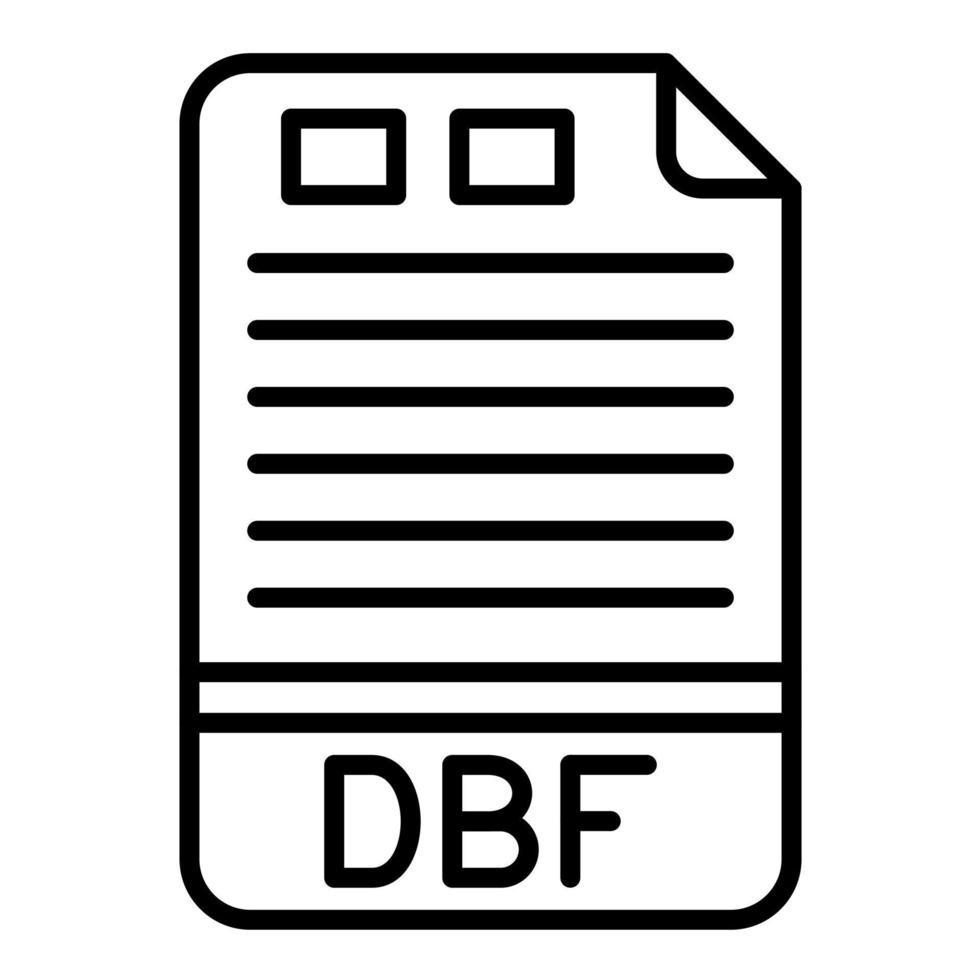 dbf-Liniensymbol vektor