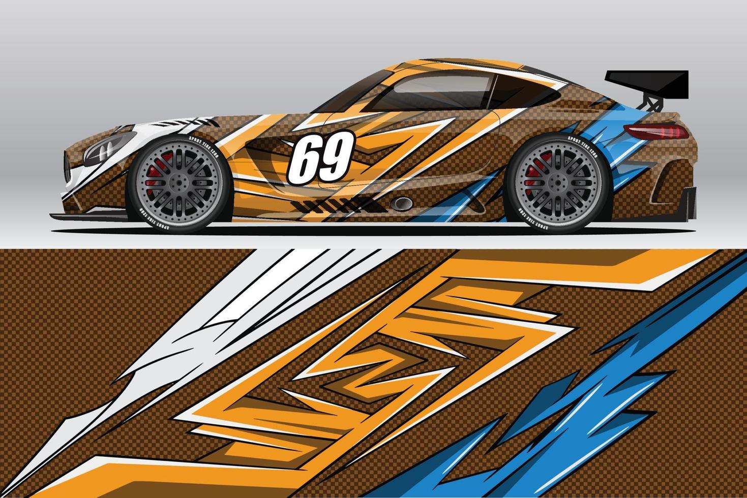 bil dekal dekaler design för racing livery eller daglig bil vinyl klistermärke vektor