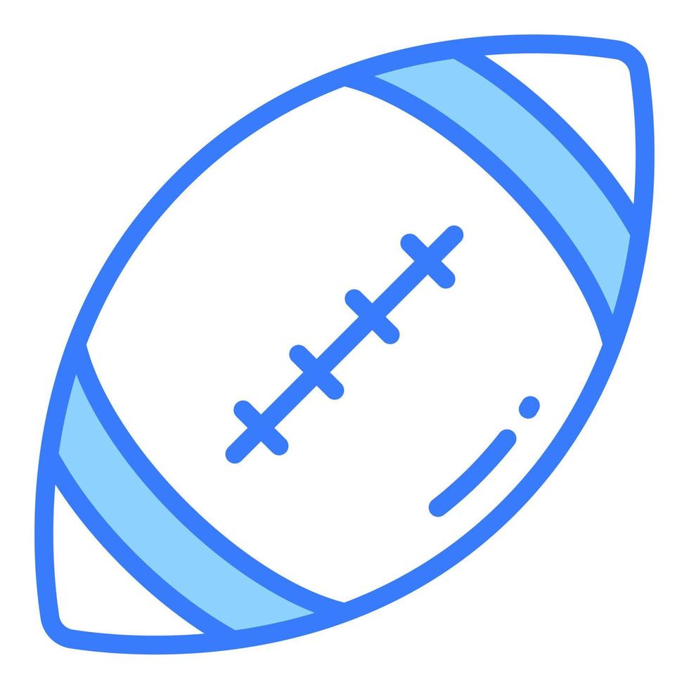 Rugby-Vektor-Flachsymbol, Schul- und Bildungssymbol vektor