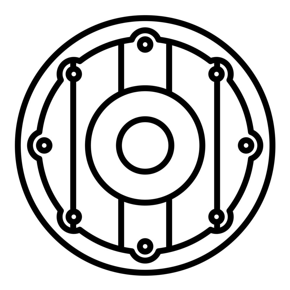 Symbol für Holzschildlinie vektor