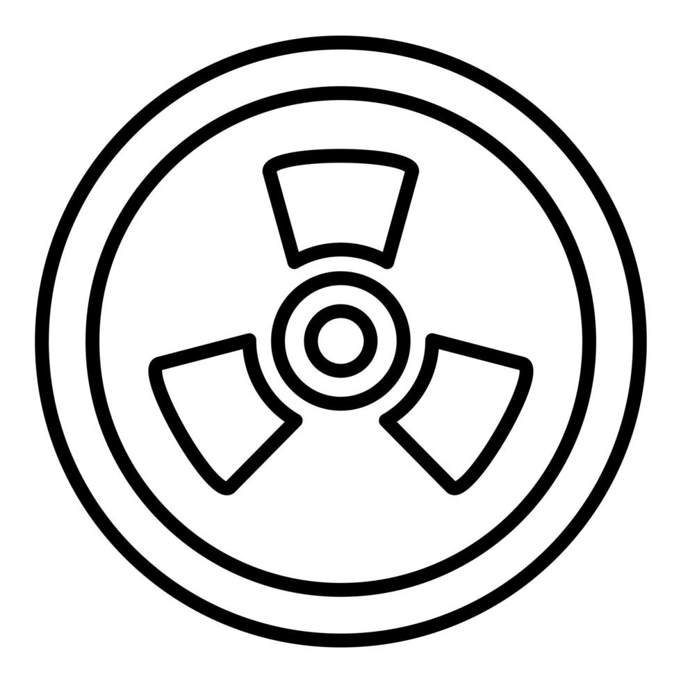 Symbol für die Strahlungslinie vektor