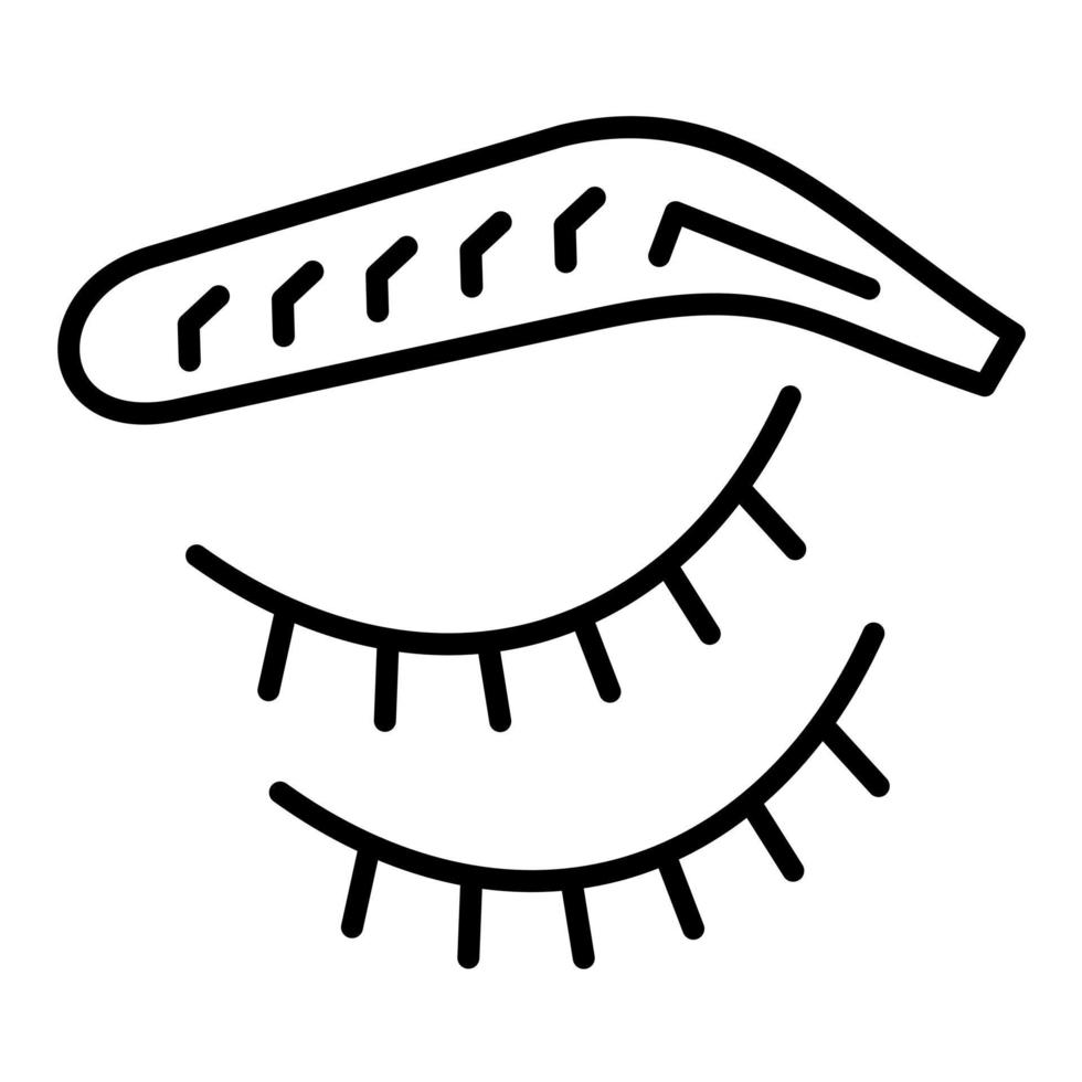 Symbol für Augenbrauenlinie vektor