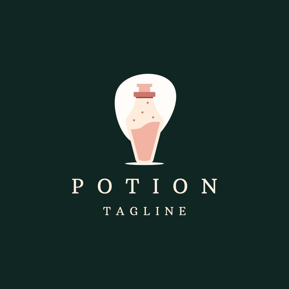 potion logotyp ikon formgivningsmall platt vektor