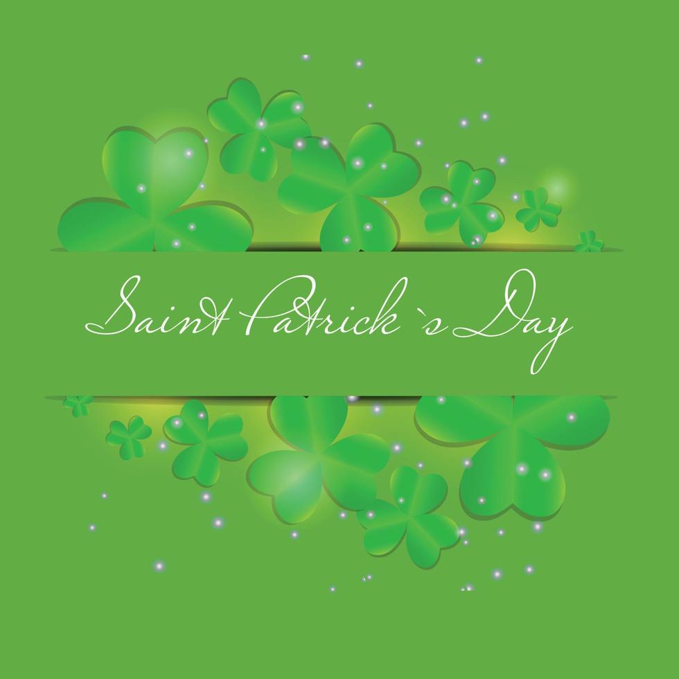 saint patricks dag bakgrund vektorillustration vektor