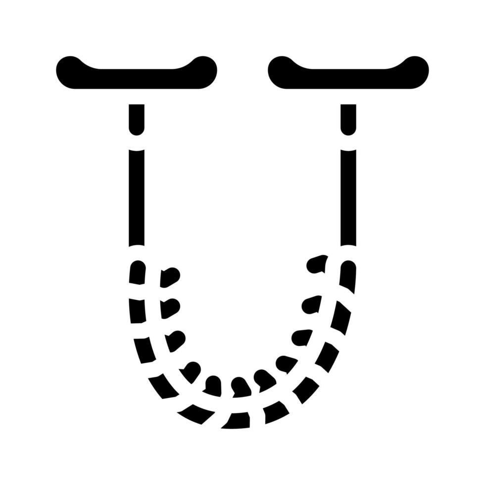 Kettensäge Werkzeug Glyphe Symbol Vektor Illustration flach