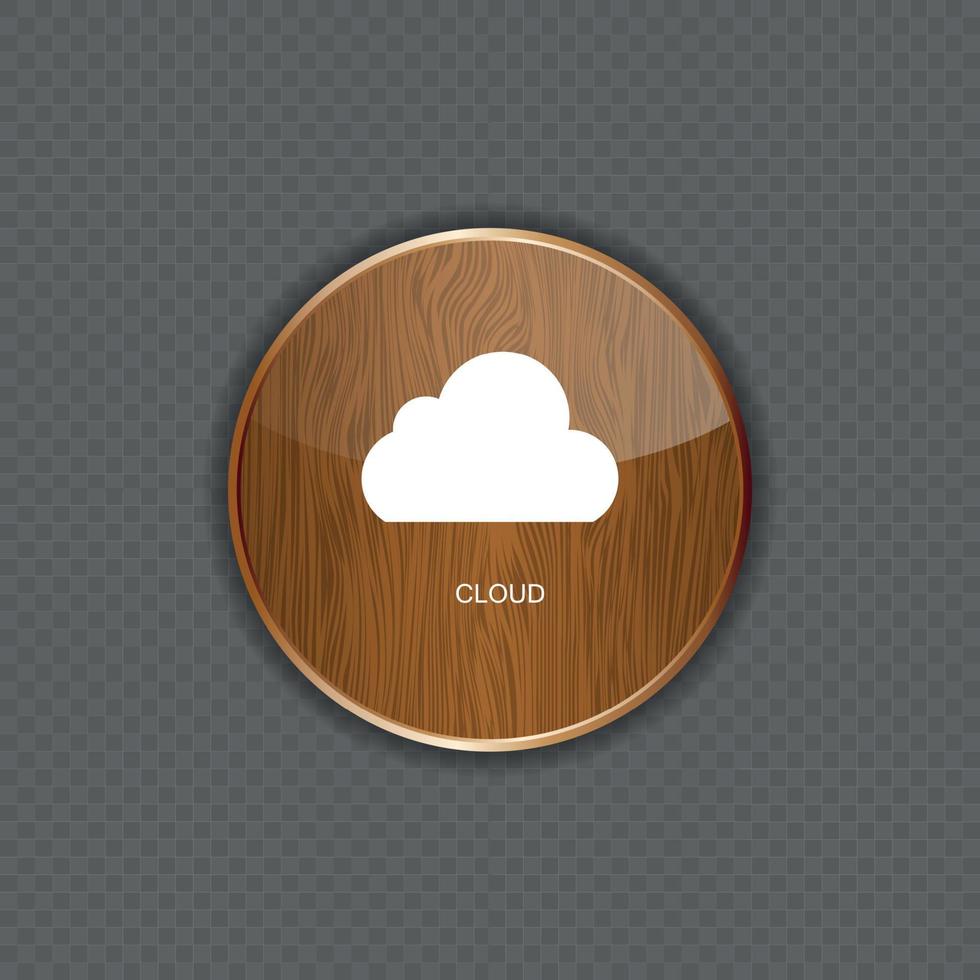vektor illustration av moln apps ikon