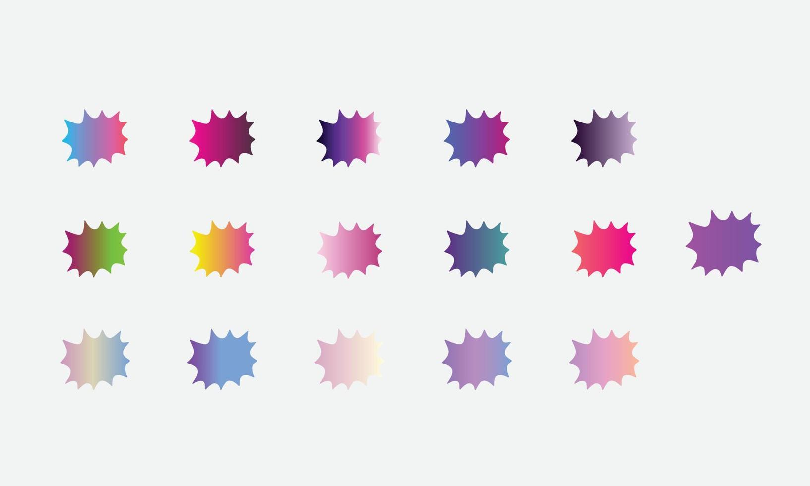 Mega-Satz von lebendigen bunten Farbverläufen Hintergrund vektor