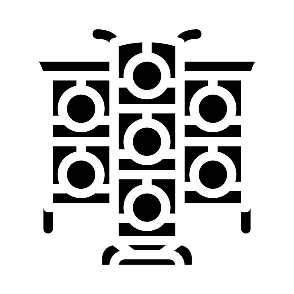 yunluo kinesisk glyph ikon vektorillustration vektor