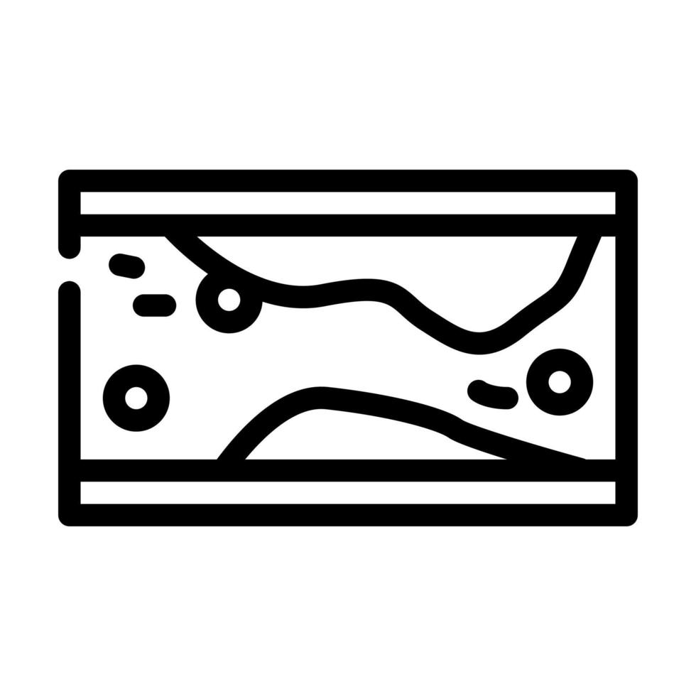 Bildung von Cholesterin-Plaques in Arterienliniensymbol-Vektorillustration vektor